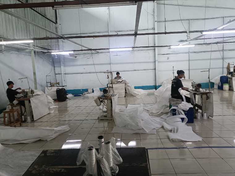 Proses tahapan dalam memproduksi jumbo bag