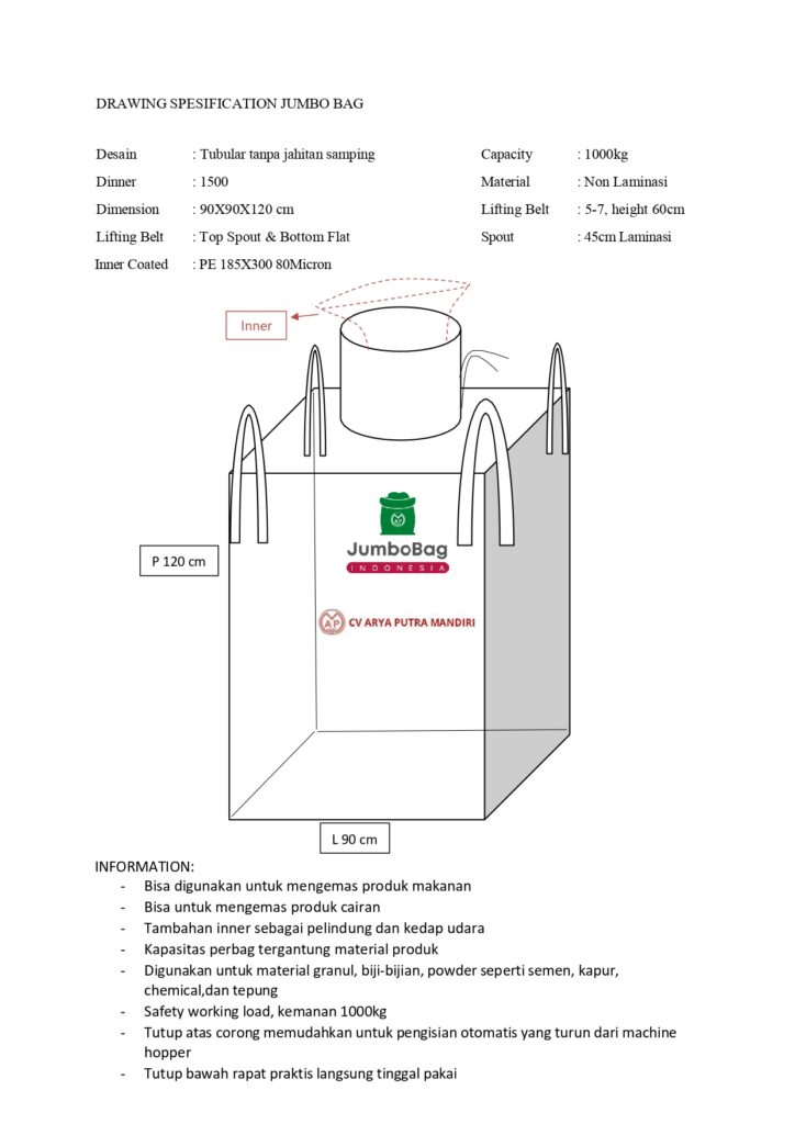 Jumbo bag anti bocor