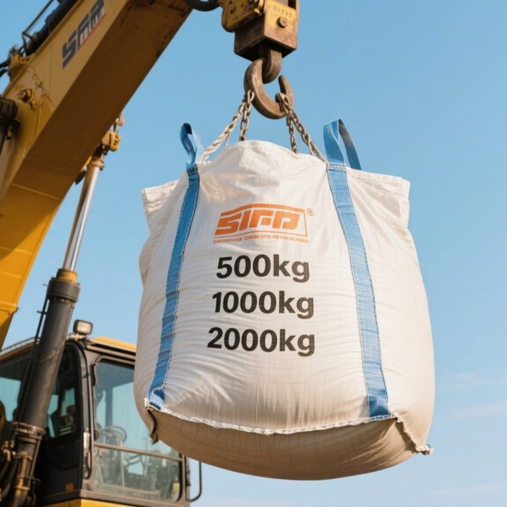 Mengangkut material tambang dengan jumbo bag