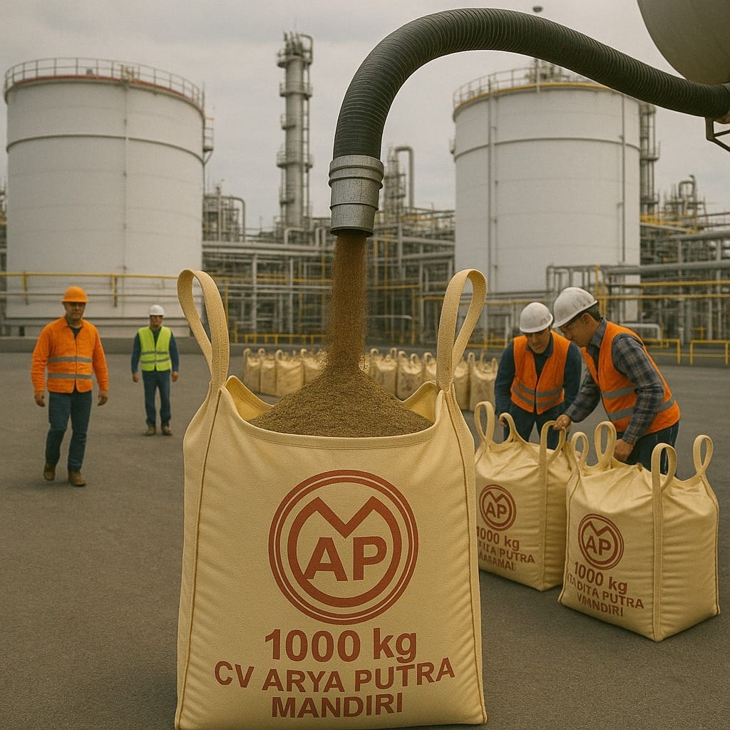 Penggunaan jumbo bag untuk sekam padi
