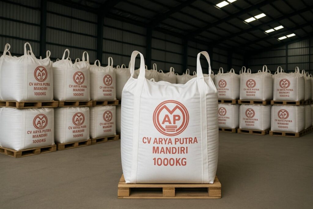 Pengemasan jumbo bag untuk semen slag