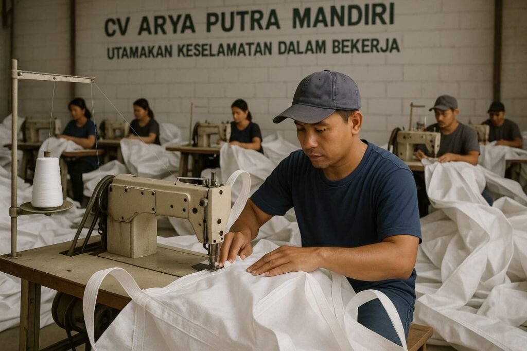 Teknik menjahit jumbo bag