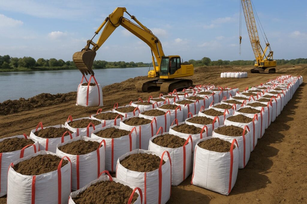 Jumbo bag pengganti kawat beronjong