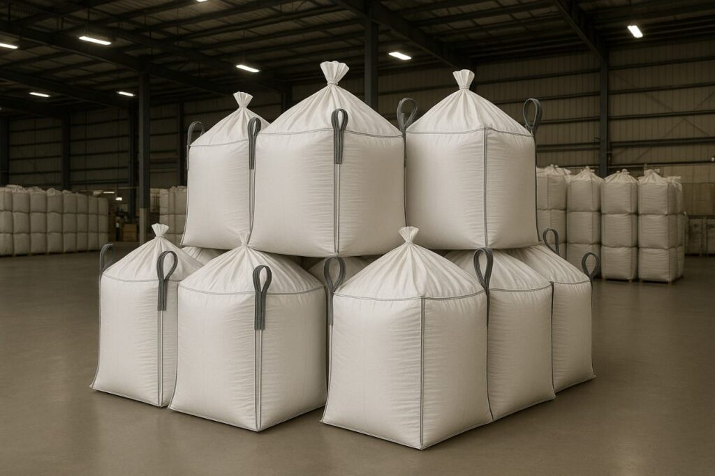 Jumbo bag kemasan pasir sedimen