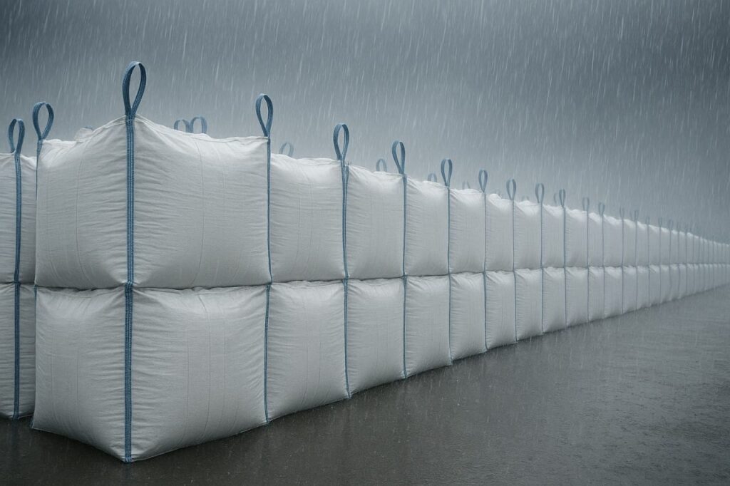 Uji ketahanan jumbo bag terhadap cuaca ekstrem