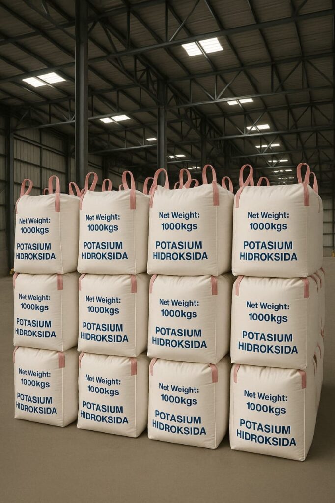 Jumbo bag kemasan potasium hidroksida