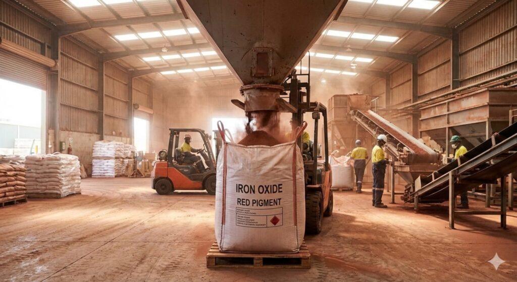 Jumbo bag kemasan iron oxide