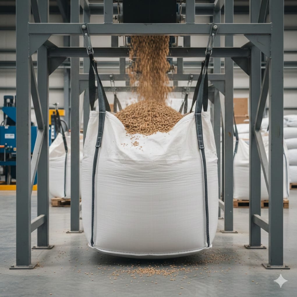 Jumbo bag kemasan biomassa