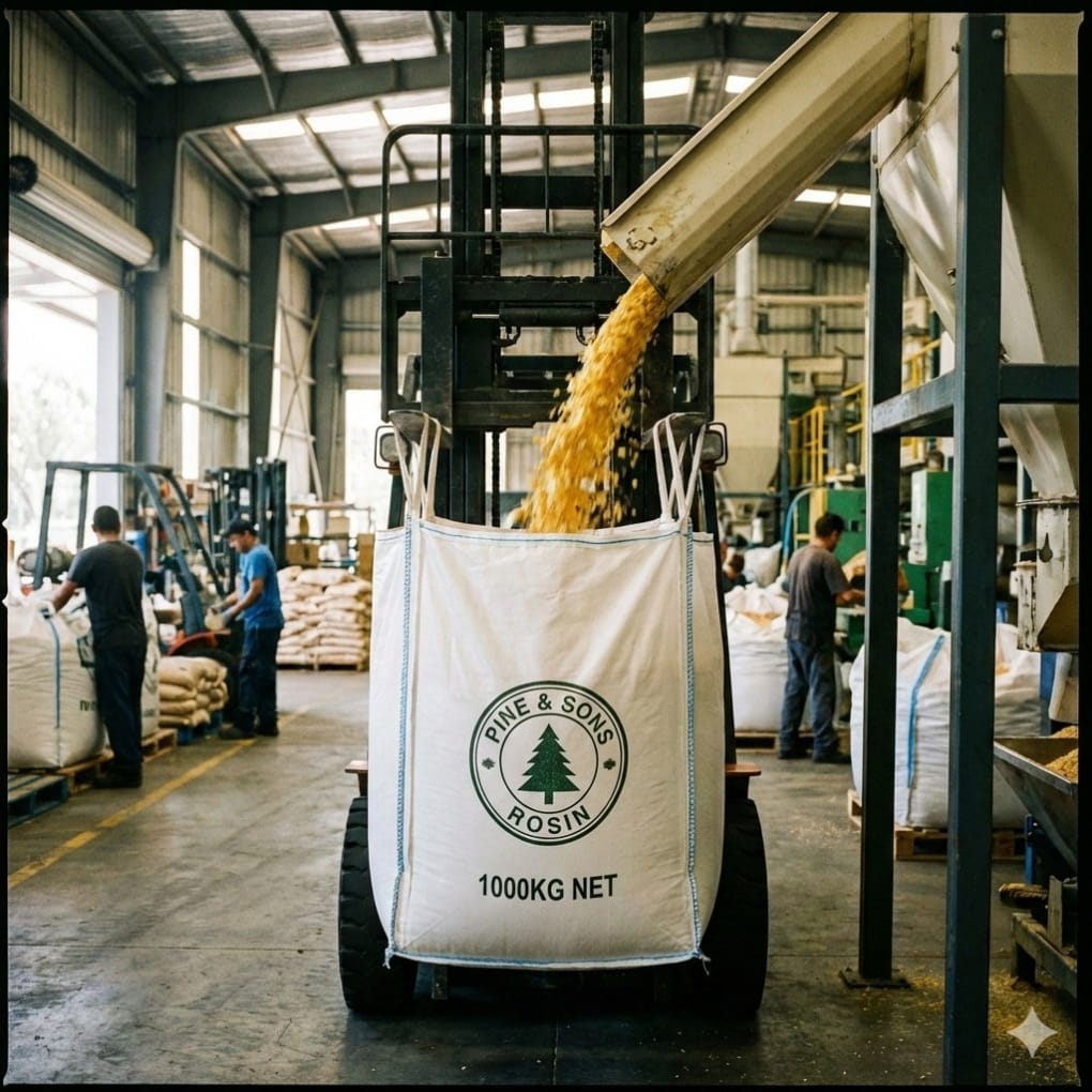 Jumbo bag kemasan rosin flake