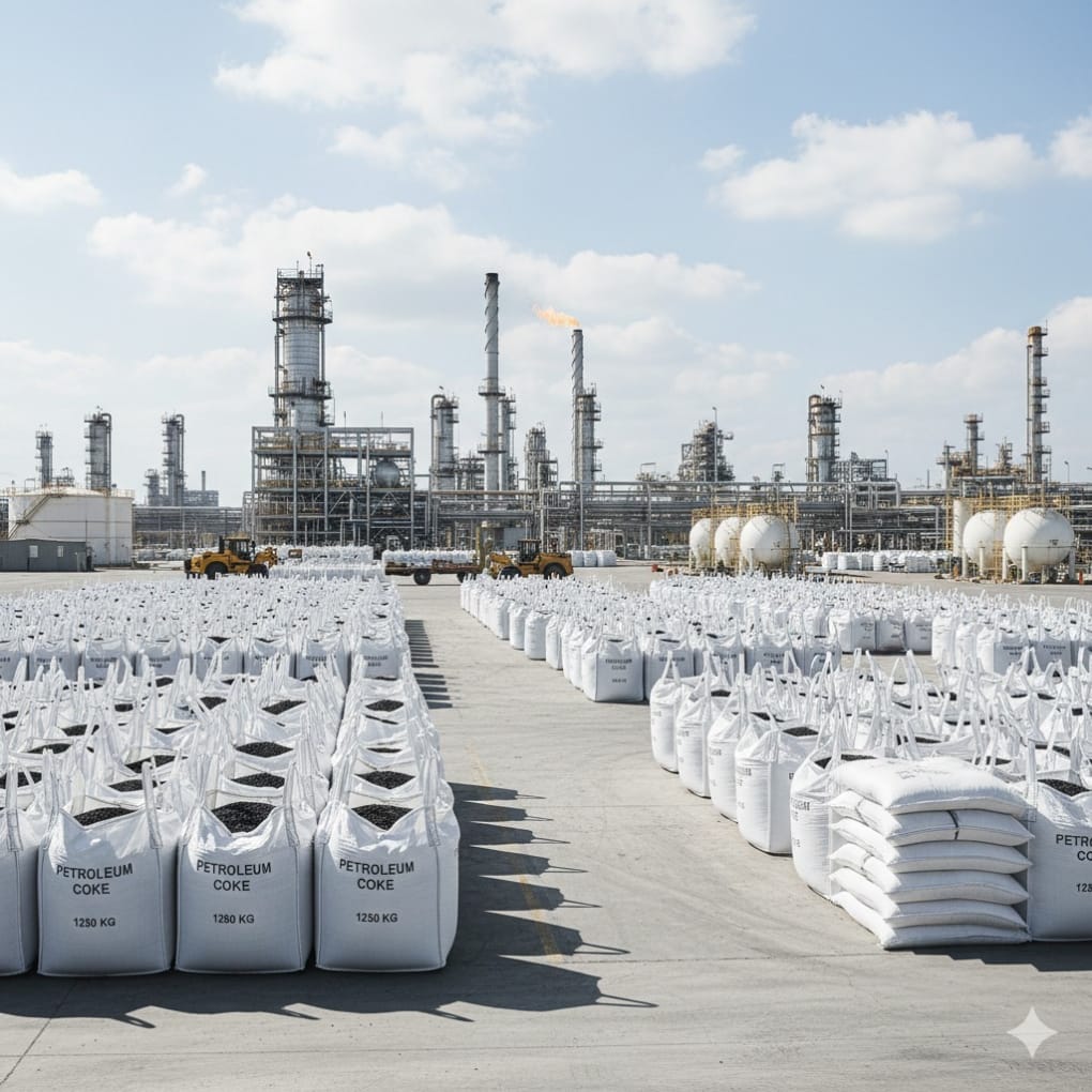 Jumbo bag kemasan petroleum coke