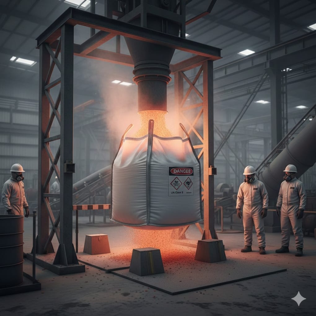 Jumbo bag kemasan produk dangerous