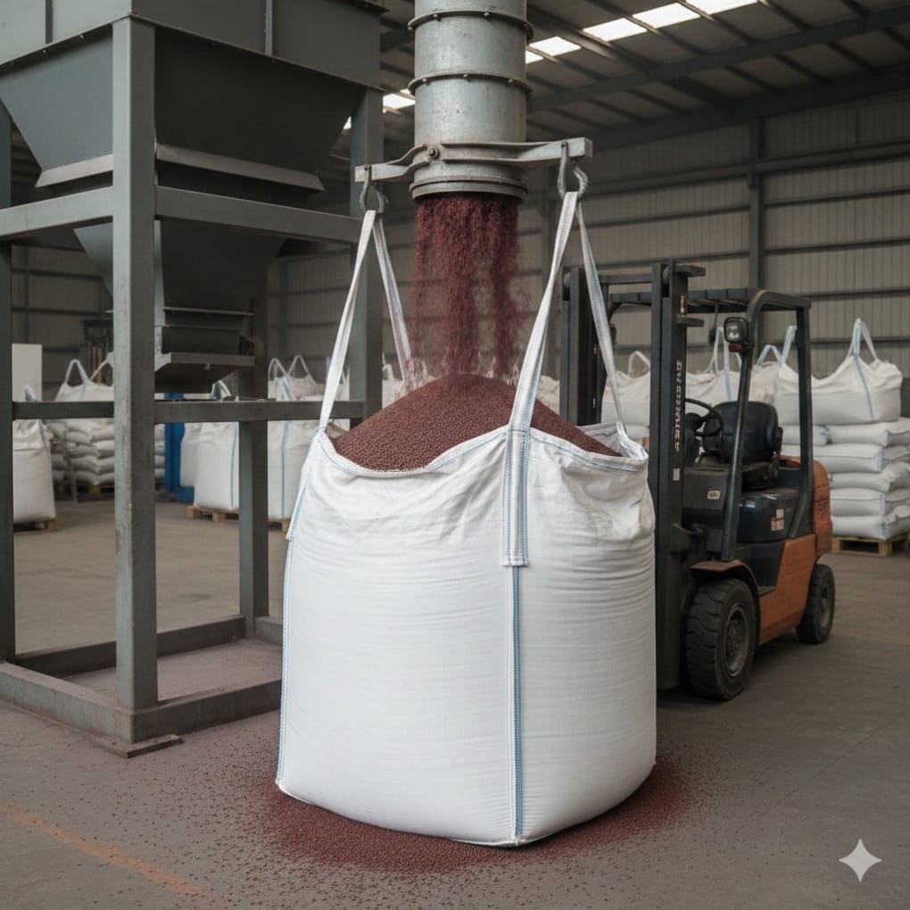 Jumbo bag kemasan garnet sand blasting