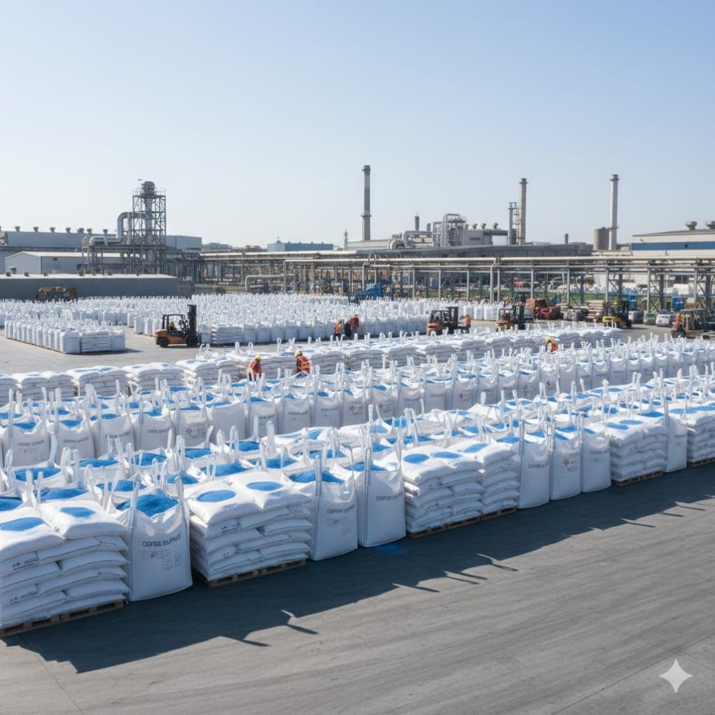 Jumbo bag kemasan copper sulphate