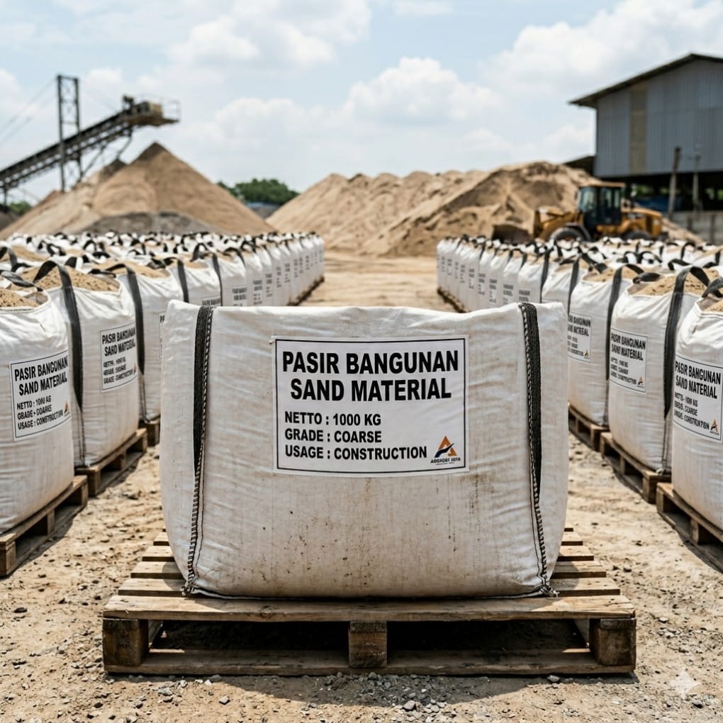 Sand material kemasan jumbo bag