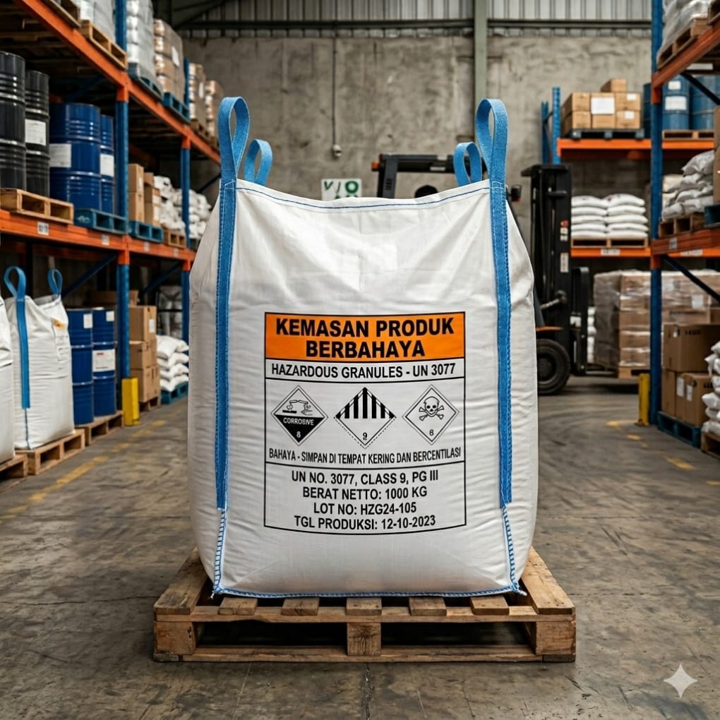 Jumbo bag kemasan produk hazardous