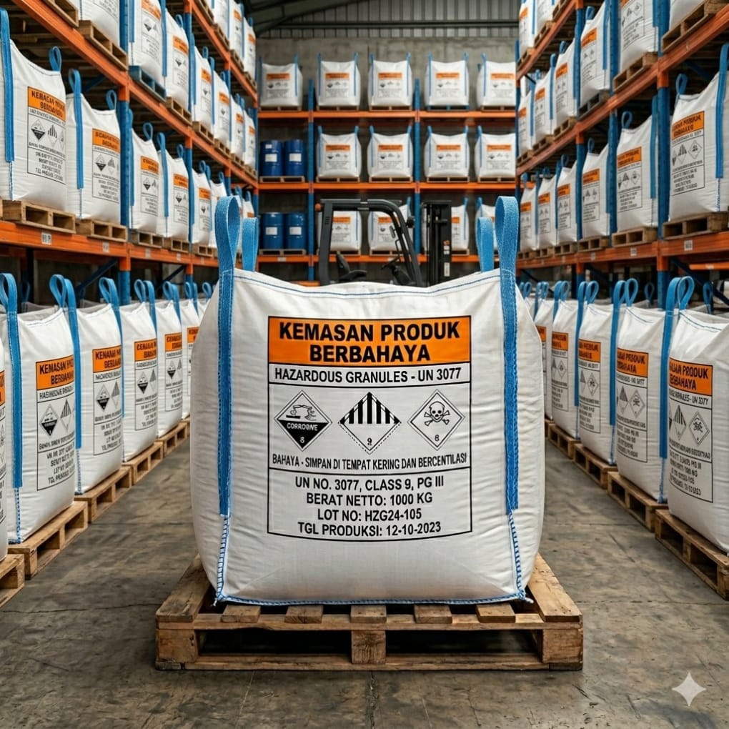 Jumbo bag kemasan produk hazardous