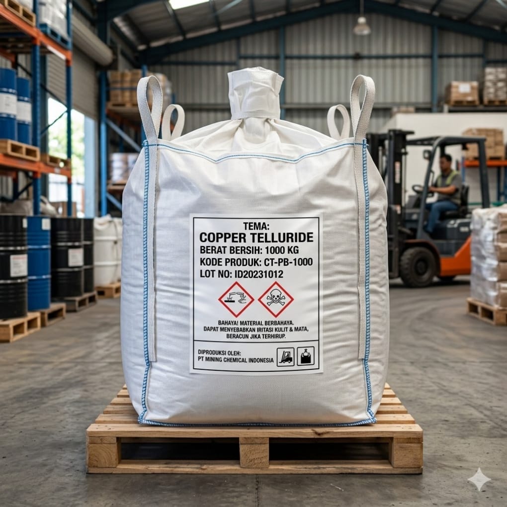 Jumbo bag kemasan copper telluride