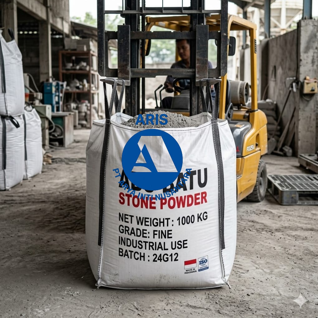 Jumbo bag kemasan abu batu