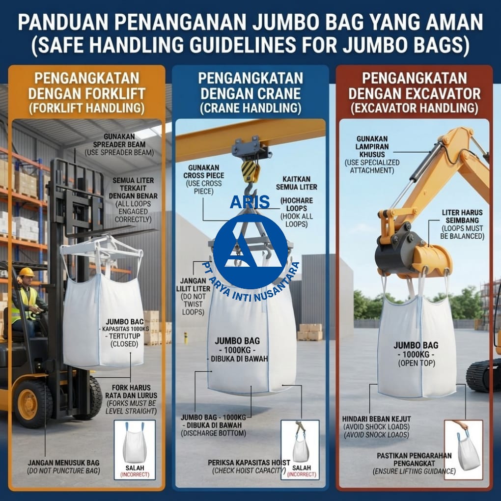 Penyebab jumbo bag putus