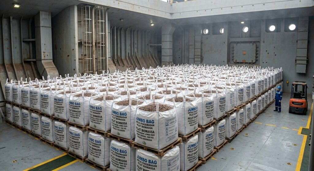 Jumbo Bag untuk Pengemasan Pelet Biomassa